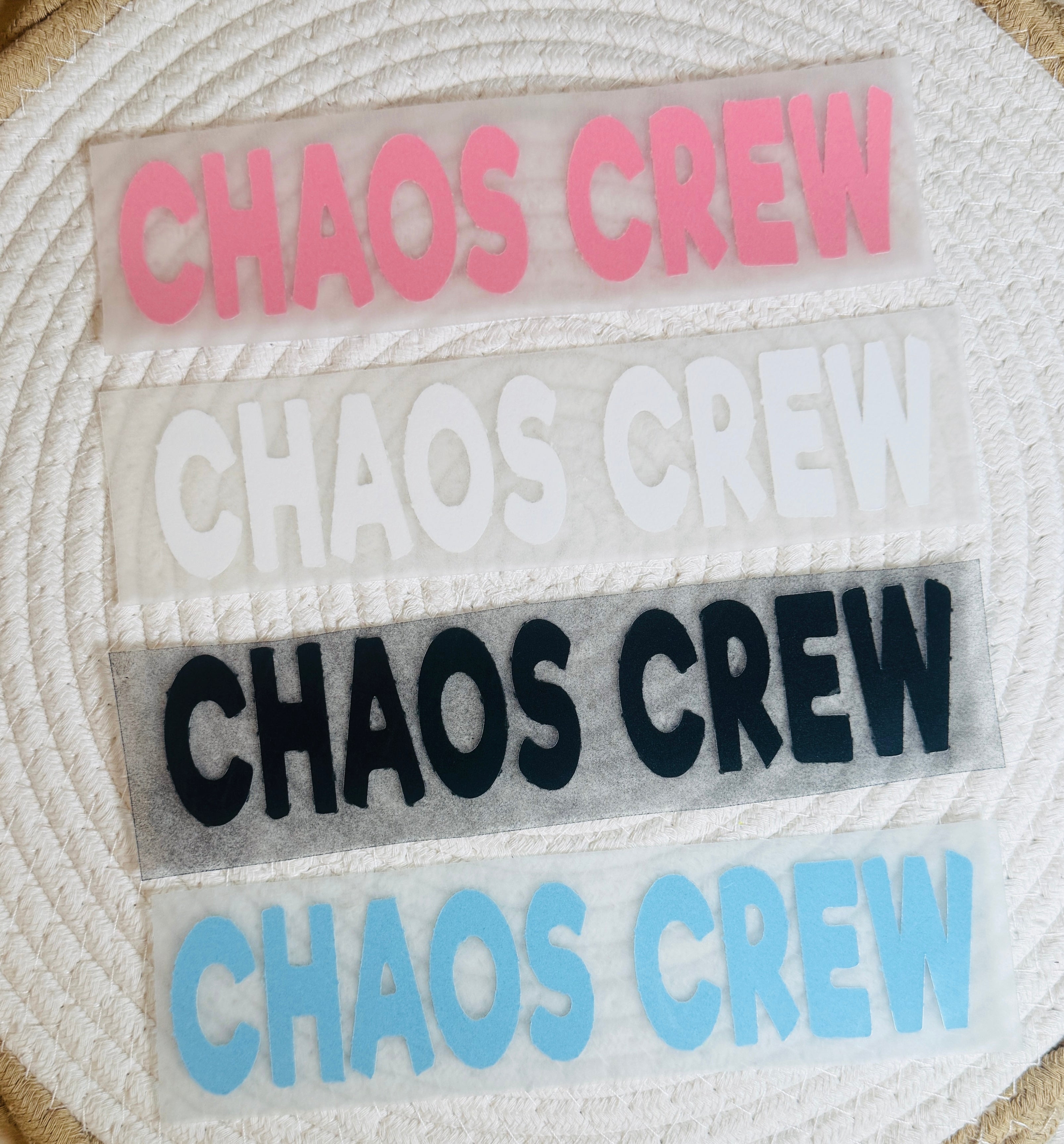 „ CHAOS MANAGER „  Flock-Patch zur Personalisierung. Werde dein eigener Designer!