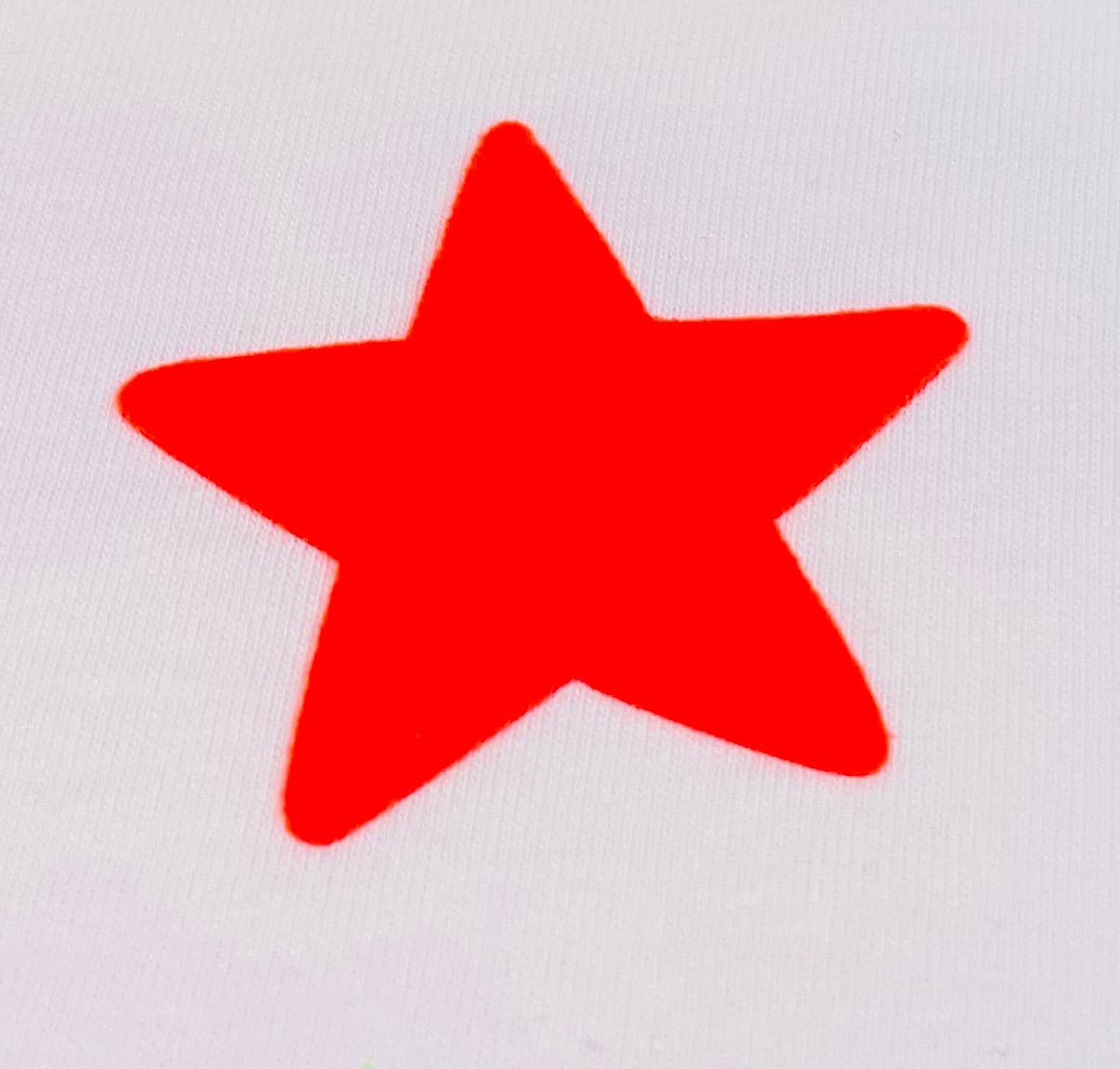Stern - Flockpatch in knalligen neonfarben * 5 cm * Designe dein eigenes Unikat und werde zum Hingucker.