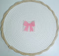 Flock- Patch Schleife Mini in pink * Deine neue Lieblings-Schleife - Samtige Magie zum Aufbügeln - designe dein neues Unikat *