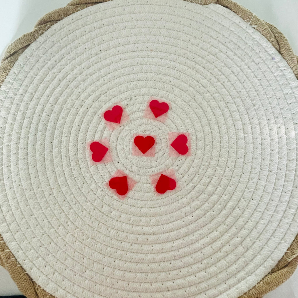 Flock- Patch - 12 kleine Herzchen in ROT oder PINK. Perfekt für ein Echtes Unikat! Werde dein eigener Designer und zaubere einzigartige Unikate!
