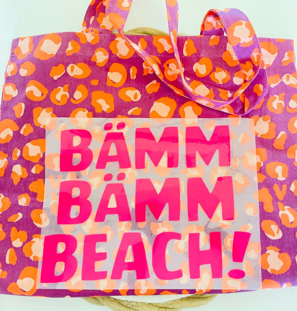 „ BÄMM BÄMM BEACH „ Hochwertiges Flock- Patch * Werde dein eigener Designer und mache deine Eigenen Unikate zum Hingucker!