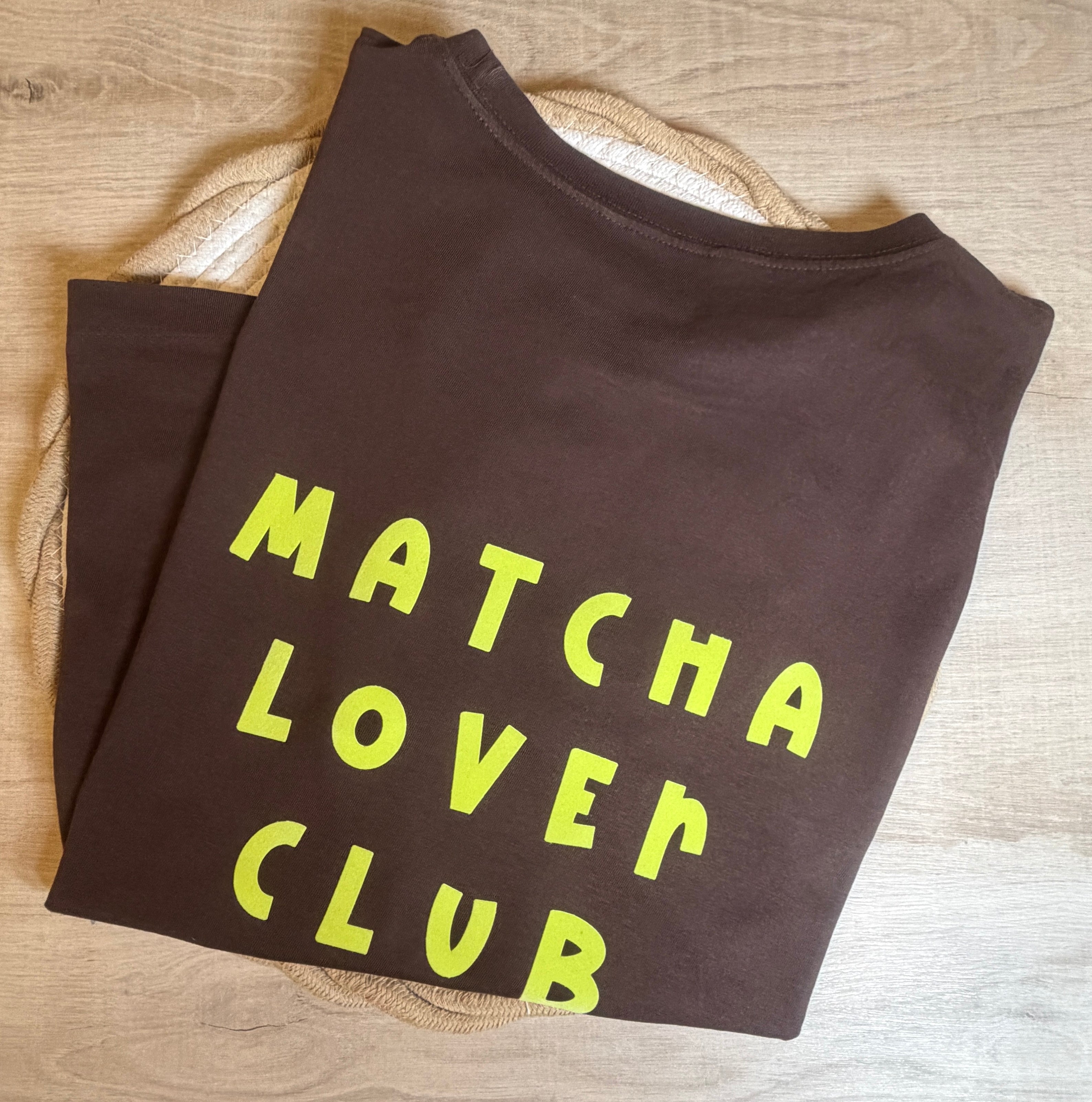 Personalisieren *** FLOCK - PATCH - MATCHA LOVER CLUB - PISTATIENGRÜN ***  für eine edlen & samtigen Look * Eigenproduktion * Patch zum Aufbügeln um ein eigenes Unikat selbst zu gestalten