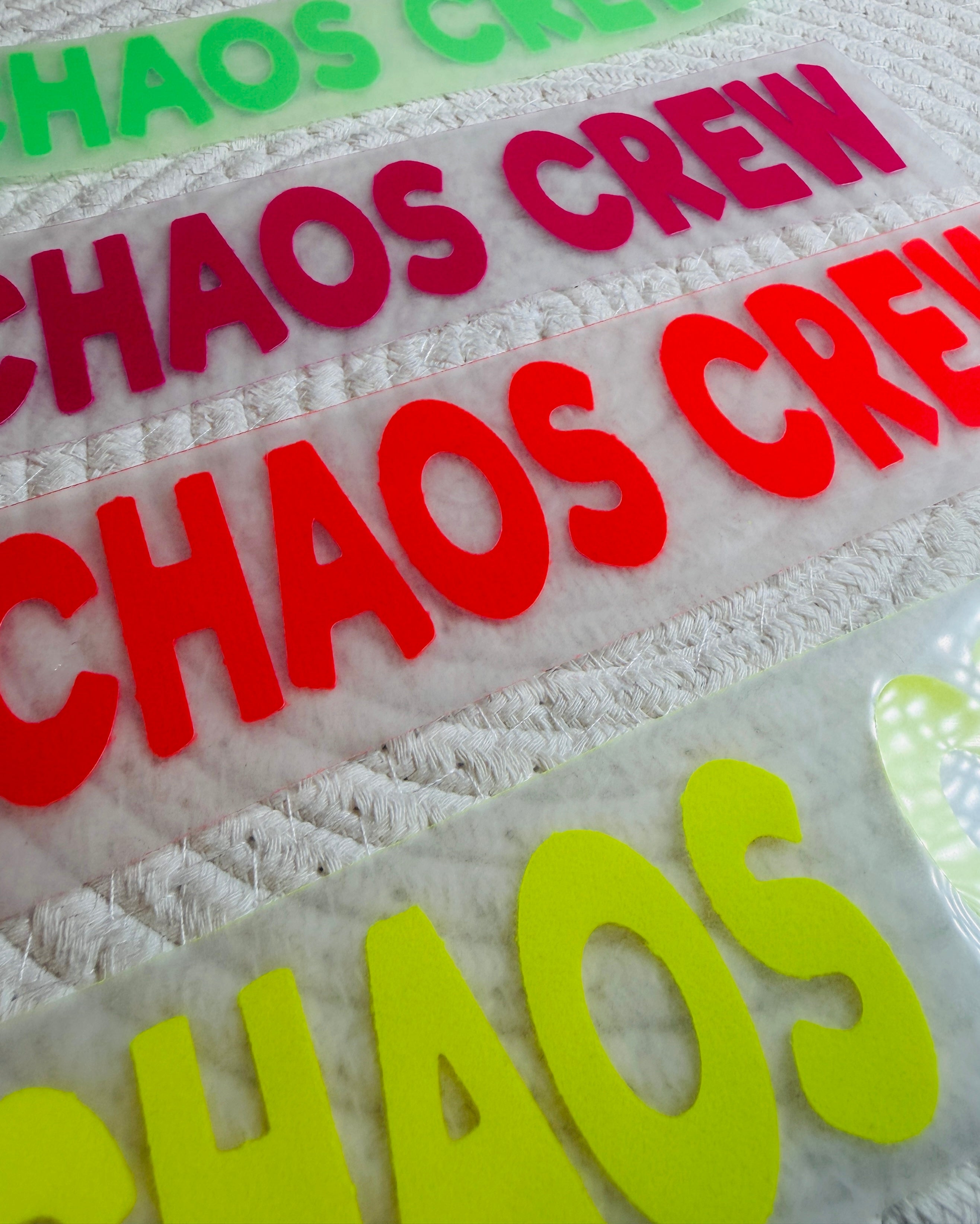 „ CHAOS MANAGER „  Flock-Patch zur Personalisierung. Werde dein eigener Designer!